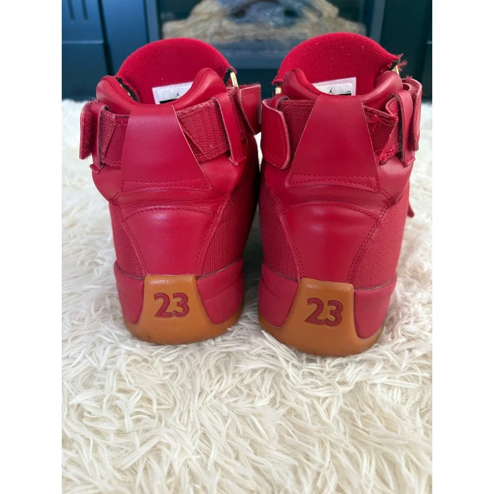 Nike Air JORDAN GENERATION 23 MEN Sz 10 GYM RED Gold Strap Basketball Sneakers‎